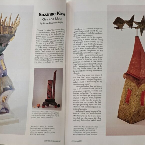 Ceramics Monthly Magazine January 2001 Featuring Making Pottery In Turkey - Picture 11 of 16